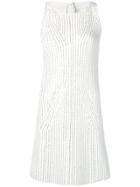 Ermanno Scervino Rhinestone-embellished Mini Dress - White