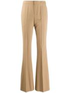 Chloé High-rise Flared Trousers - Brown