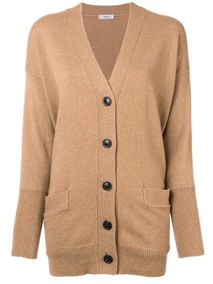 Mauro Grifoni V-neck Cardigan - Neutrals