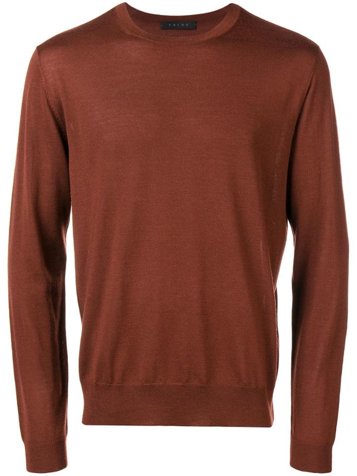 Falke Crew Neck Jumper - Brown