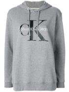 Calvin Klein Jeans Logo Hooded Sweatshirt - Grey