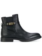 Tommy Hilfiger Strap Detail Boots - Black