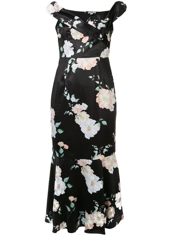 We Are Kindred Clover Floral-print Dress - Black