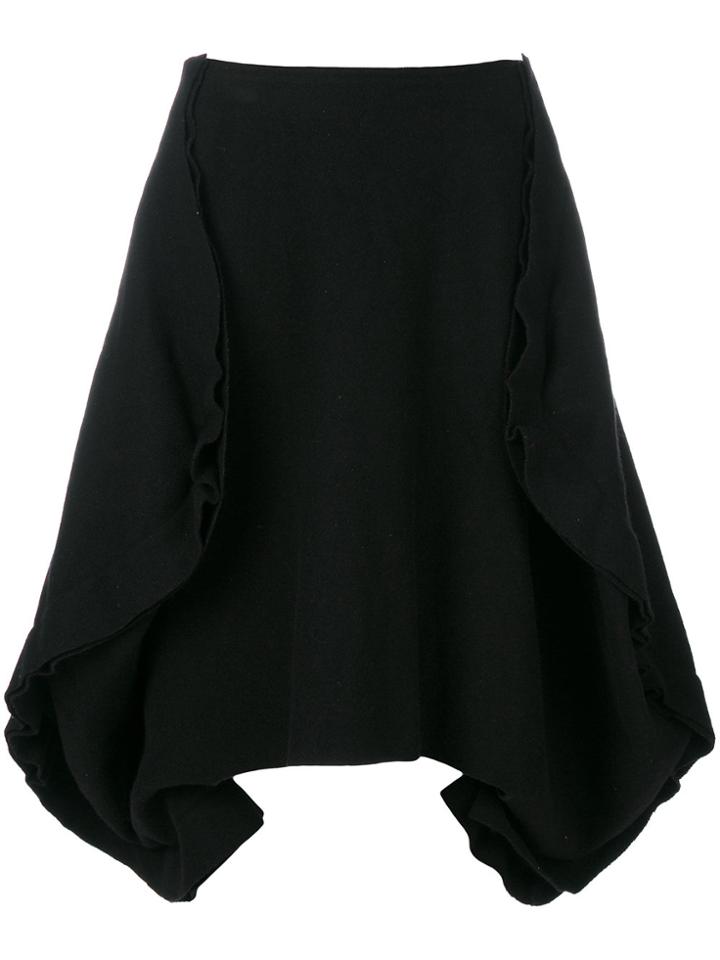 Comme Des Garçons Folded Full Skirt - Black