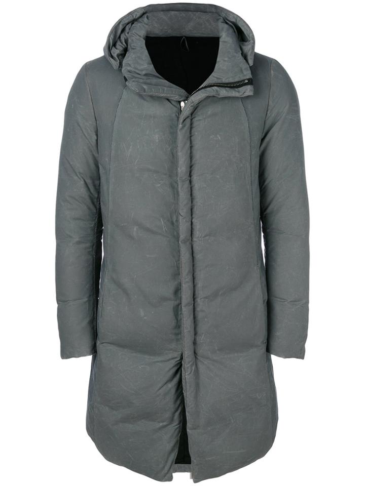 Masnada Padded Mid-length Coat - Grey