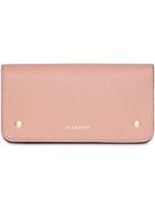 Burberry Leather Phone Wallet - Pink