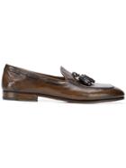 Fabi Tassel Detail Loafers - Brown