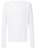 Amiri 'shred' Longsleeved T-shirt, Men's, Size: Large, White, Cotton/cashmere