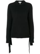 Msgm Tied Hem Jumper - Black