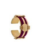 Jean Paul Gaultier Pre-owned 1990s Striped Bangle - Gold