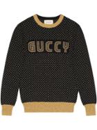 Gucci Guccy Knit Top - Black