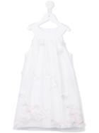 Charabia - Floral Dress - Kids - Polyester - 4 Yrs, White