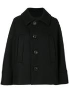 Dsquared2 - A-lined Jacket - Women - Polyamide/polyester/cashmere/virgin Wool - 42, Black, Polyamide/polyester/cashmere/virgin Wool