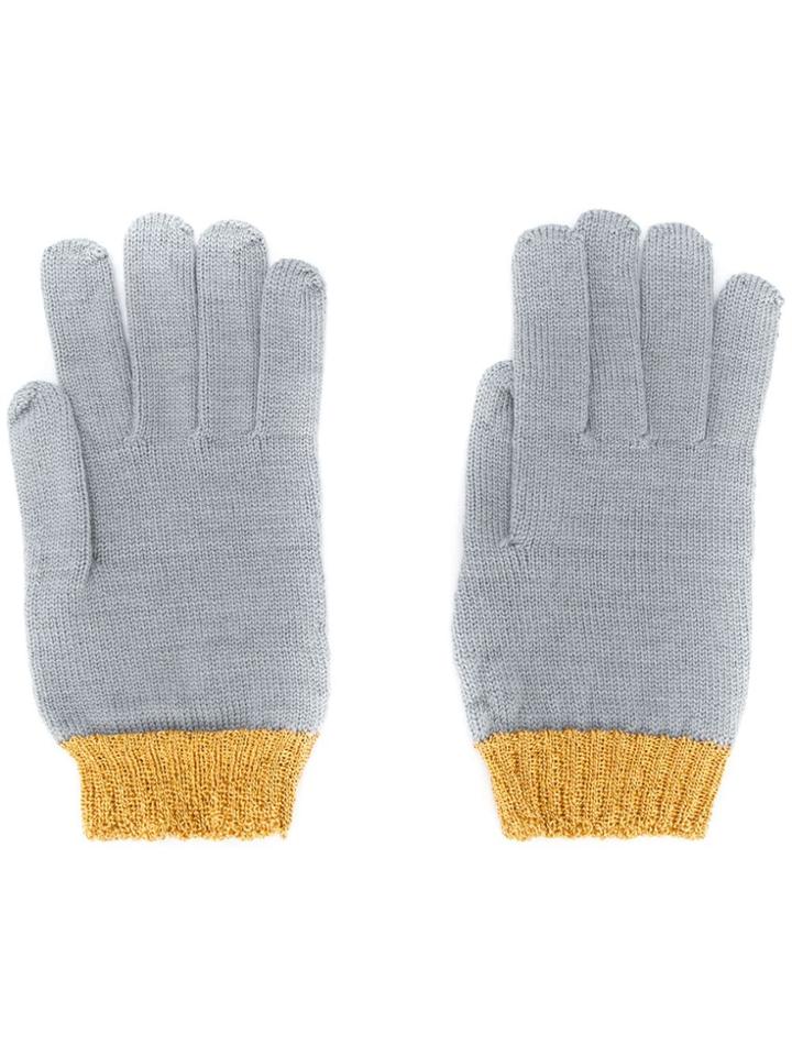 Missoni Two-tone Gloves - Blue