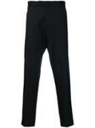 Dell'oglio Nagone Creased Cropped Trousers - Black