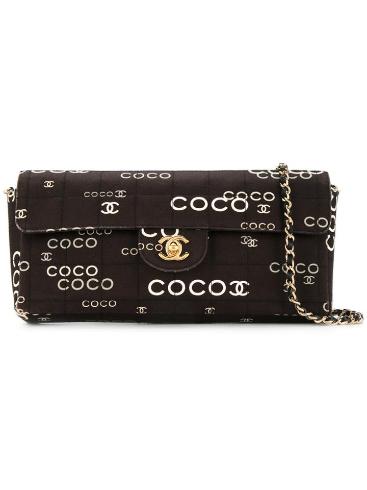 Chanel Vintage Coco Chocolate Bar Bag - Black