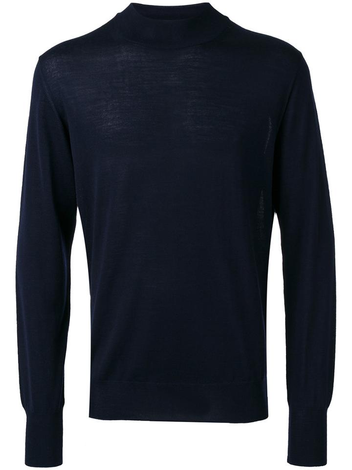 Ribbed Knit Jumper - Men - Merino - M, Blue, Merino, Éditions M.r