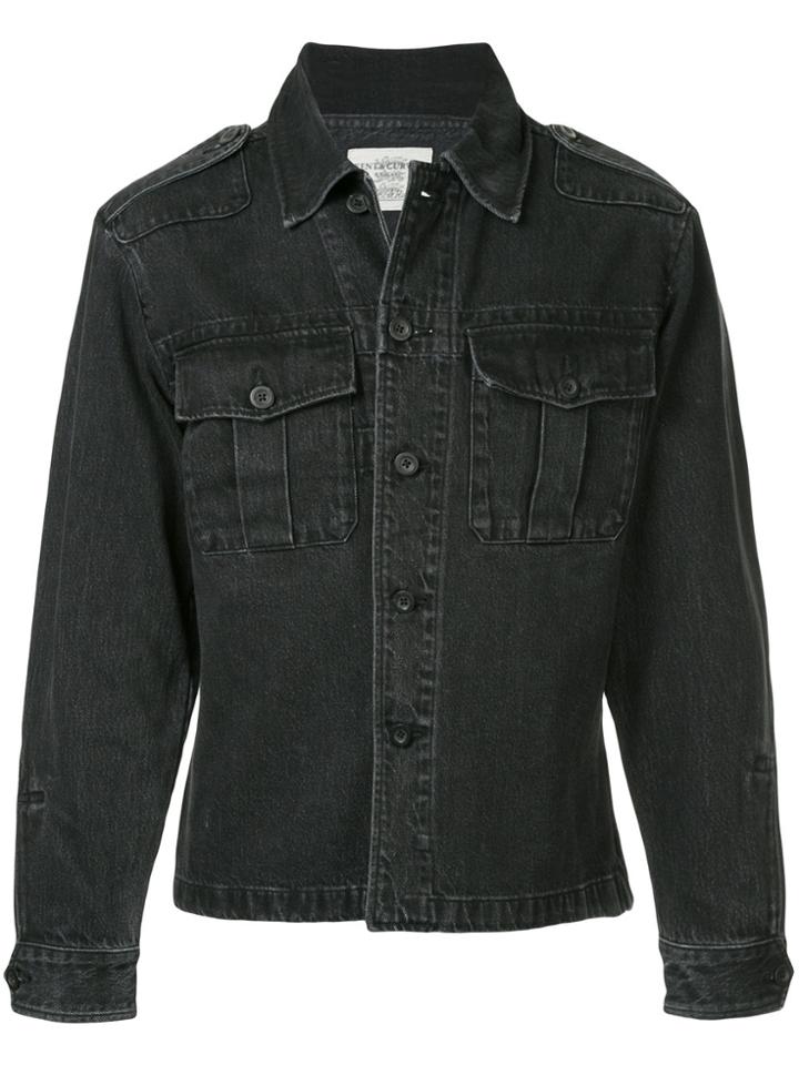 Kent & Curwen Button Up Denim Shirt - Black