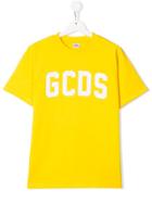 Gcds Kids Teen Logo Print T-shirt - Yellow