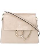 Chloé - 'faye' Shoulder Bag - Women - Calf Leather - One Size, Nude/neutrals, Calf Leather