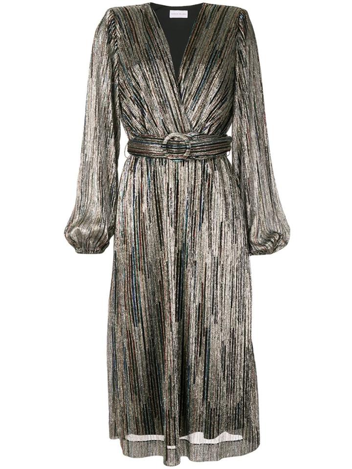 Rebecca Vallance Pleated Wrap Dress - Multicolour