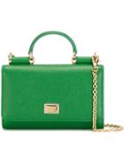 Dolce & Gabbana Mini 'von' Wallet Crossbody Bag, Women's, Green, Calf Leather