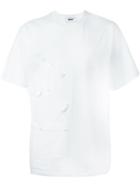 Msgm Multi Pocket T-shirt, Men's, Size: M, White, Cotton