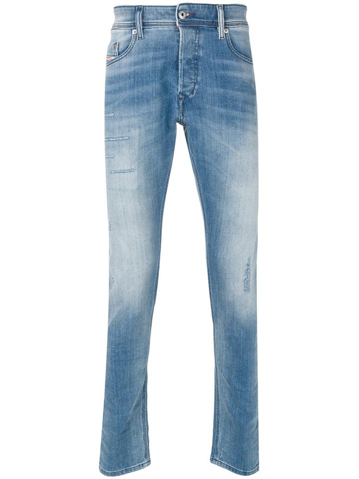Diesel - Tepphar Jeans - Men - Cotton/polyester/spandex/elastane - 34/30, Blue, Cotton/polyester/spandex/elastane