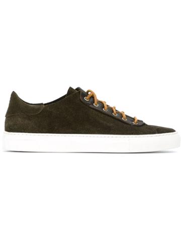 Hypnotic Yellow Classic Lace-up Sneakers, Men's, Size: 40, Green, Suede/leather/rubber