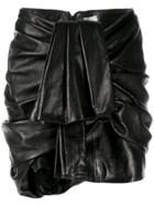 Magda Butrym Ruffled Short Skirt - Black