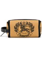 Burberry Archive Crest Knitted Pouch - Brown