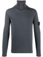 Stone Island Shadow Project Roll Neck Sweater - Blue