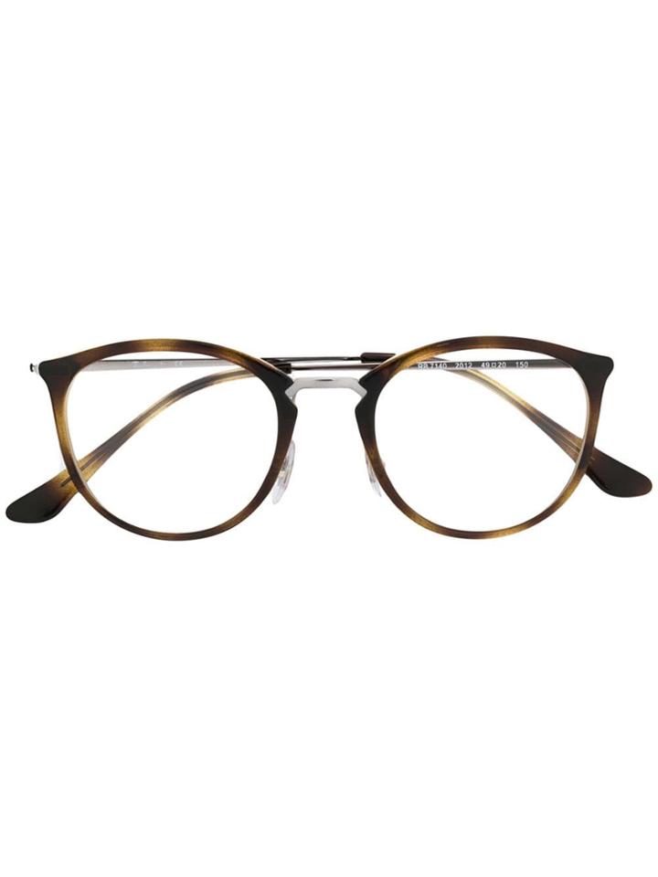 Ray-ban Tortoise Shell Effect Glasses - Brown