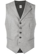 Eleventy Slim Button Waistcoat - Grey