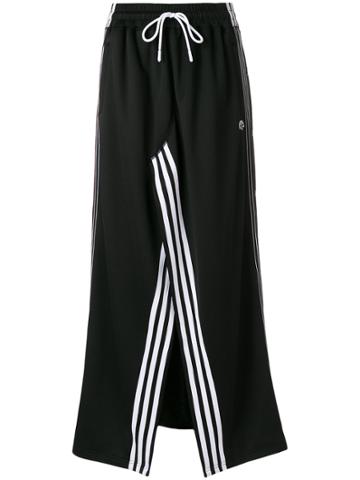 Adidas Originals By Alexander Wang Front-slit Maxi Skirt - Black