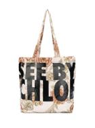 See By Chloé Floral Shopping Bag - Neutrals