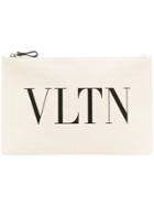 Valentino Vltn Clutch Bag - Neutrals