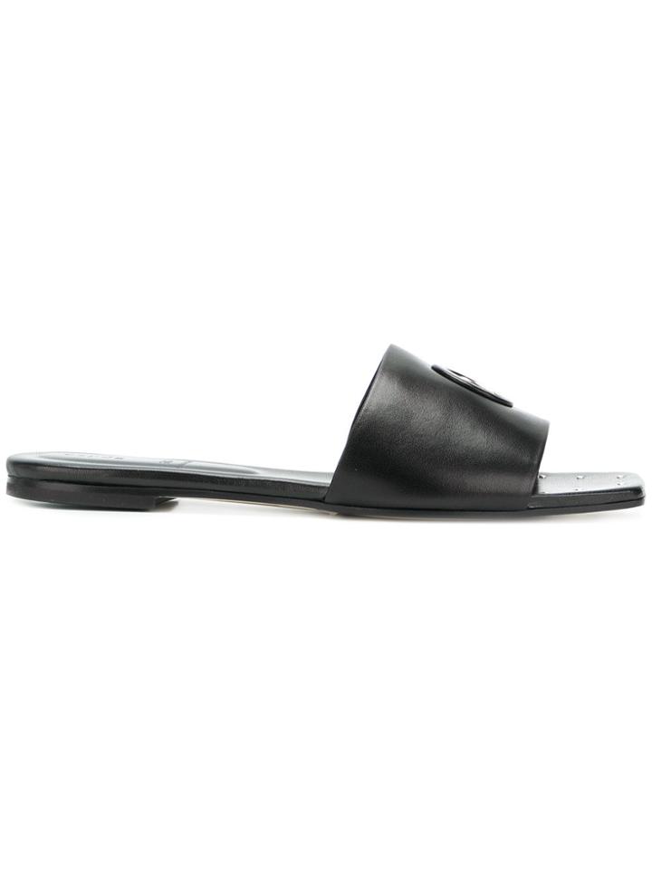 Aeyde Geometric Open-toe Sandals - Black