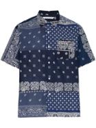 Children Of Discordance Floral And Paisley Printed Cotton Shirt - Blue