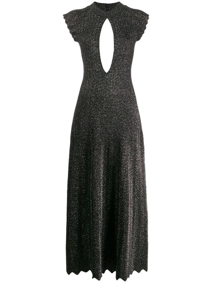 Sonia Rykiel Metallic Long Dress - Black