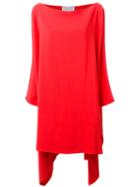 Gianluca Capannolo Draped Dress, Women's, Size: 42, Red, Viscose/acetate