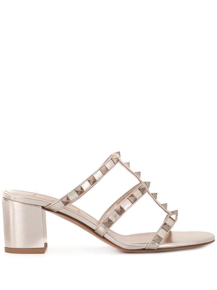 Valentino Valentino Garavani Rockstud Mules - Silver