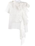 Sacai Deconstructed Lace Blouse - White
