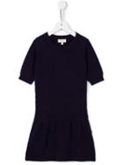 Cashmirino Flared Hem Knitted Dress, Toddler Girl's, Size: 4 Yrs, Pink/purple
