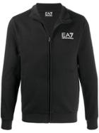 Ea7 Emporio Armani Logo Track Jacket - Black