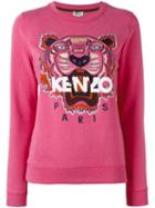 Kenzo 'tiger' Sweatshirt, Women's, Size: Large, Pink/purple, Cotton