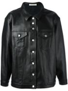 Alyx Buttoned Jacket, Men's, Size: Medium, Black, Leather