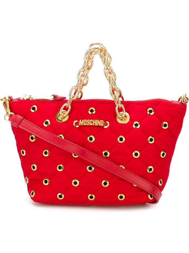 Moschino Small Quilted Tote