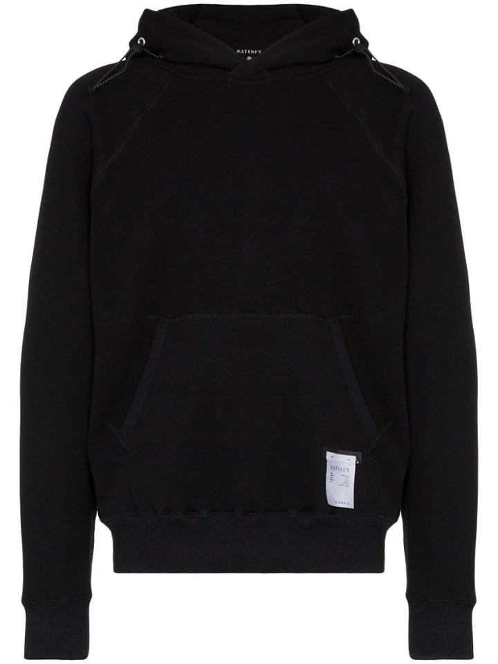 Satisfy Logo Patch Hoodie - Black