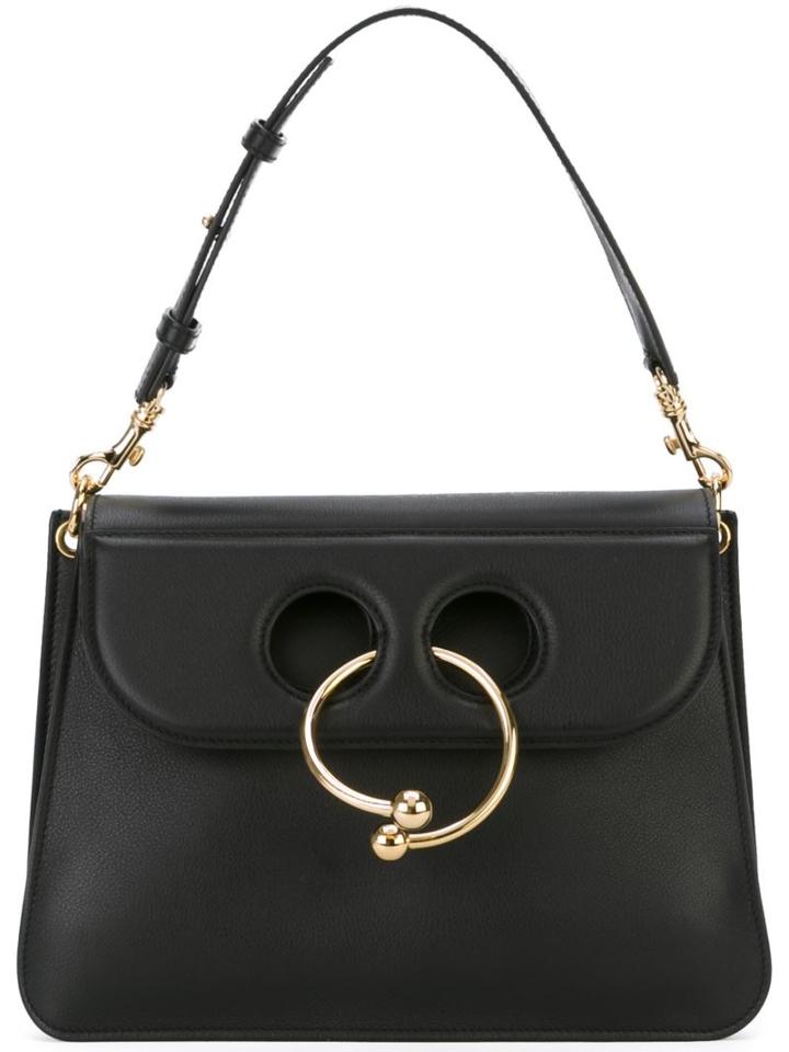J.w. Anderson Pierce Shoulder Bag, Women's, Black, Leather